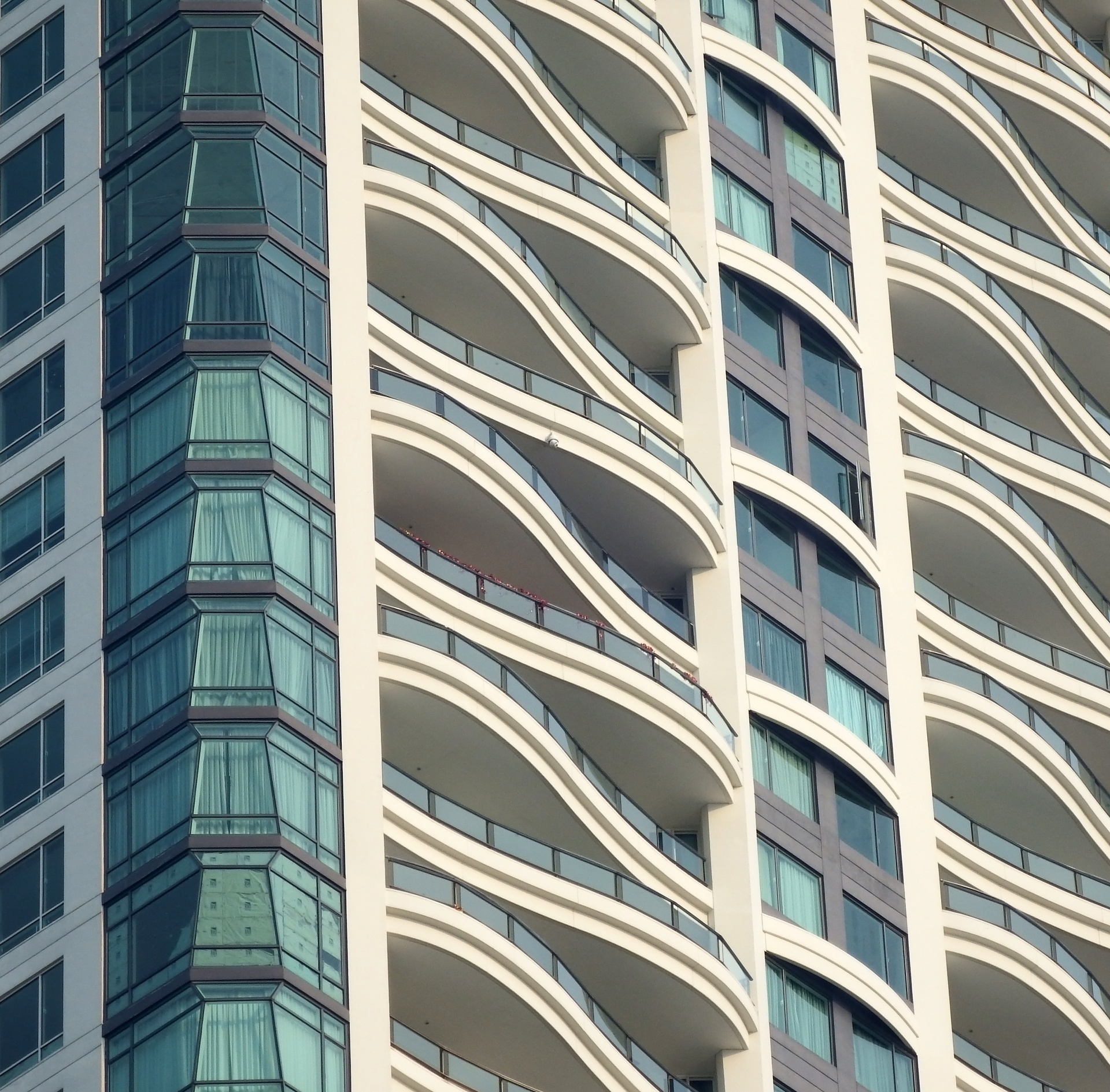 apartment buildings