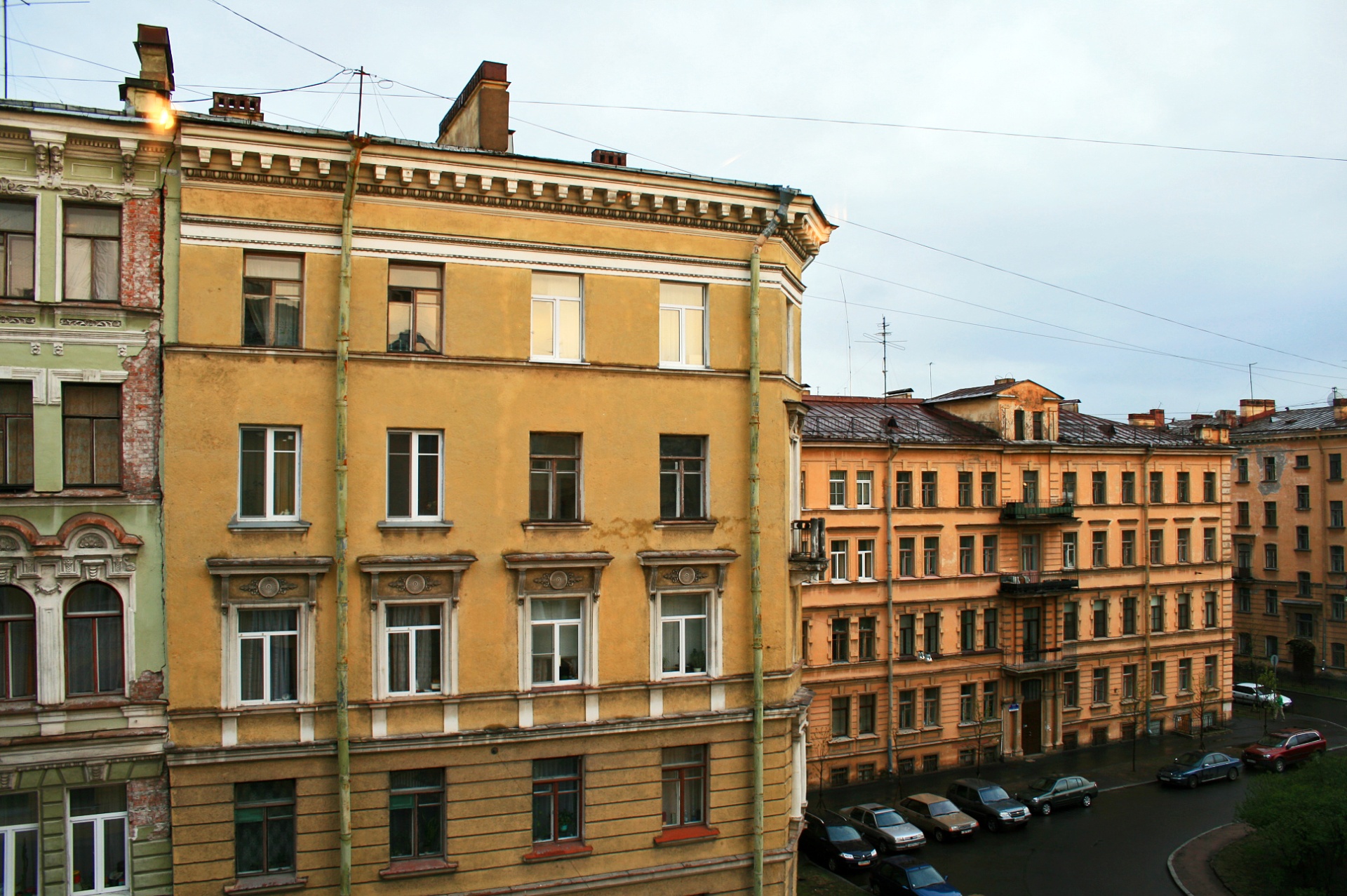 apartment buildings