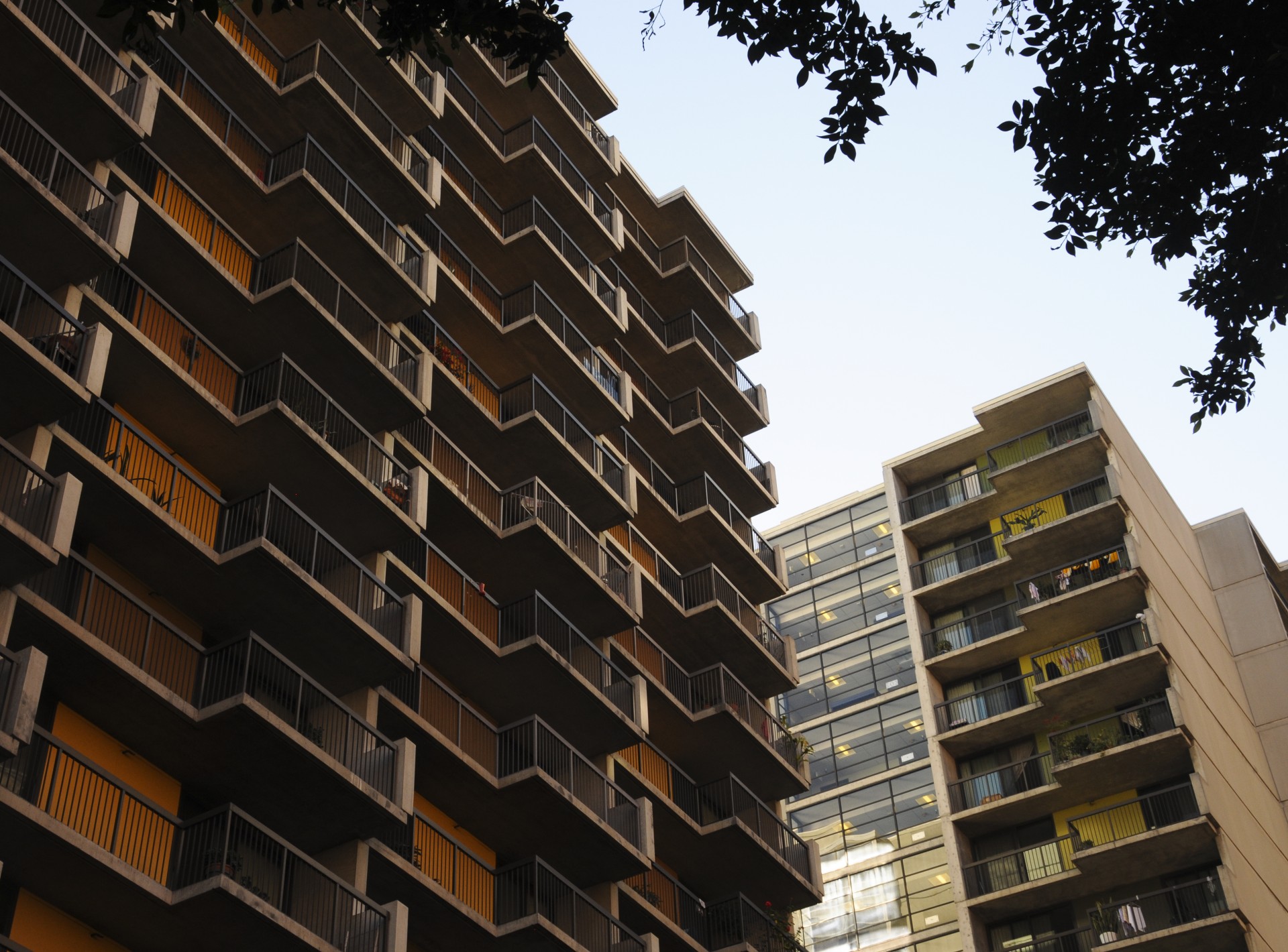apartment buildings