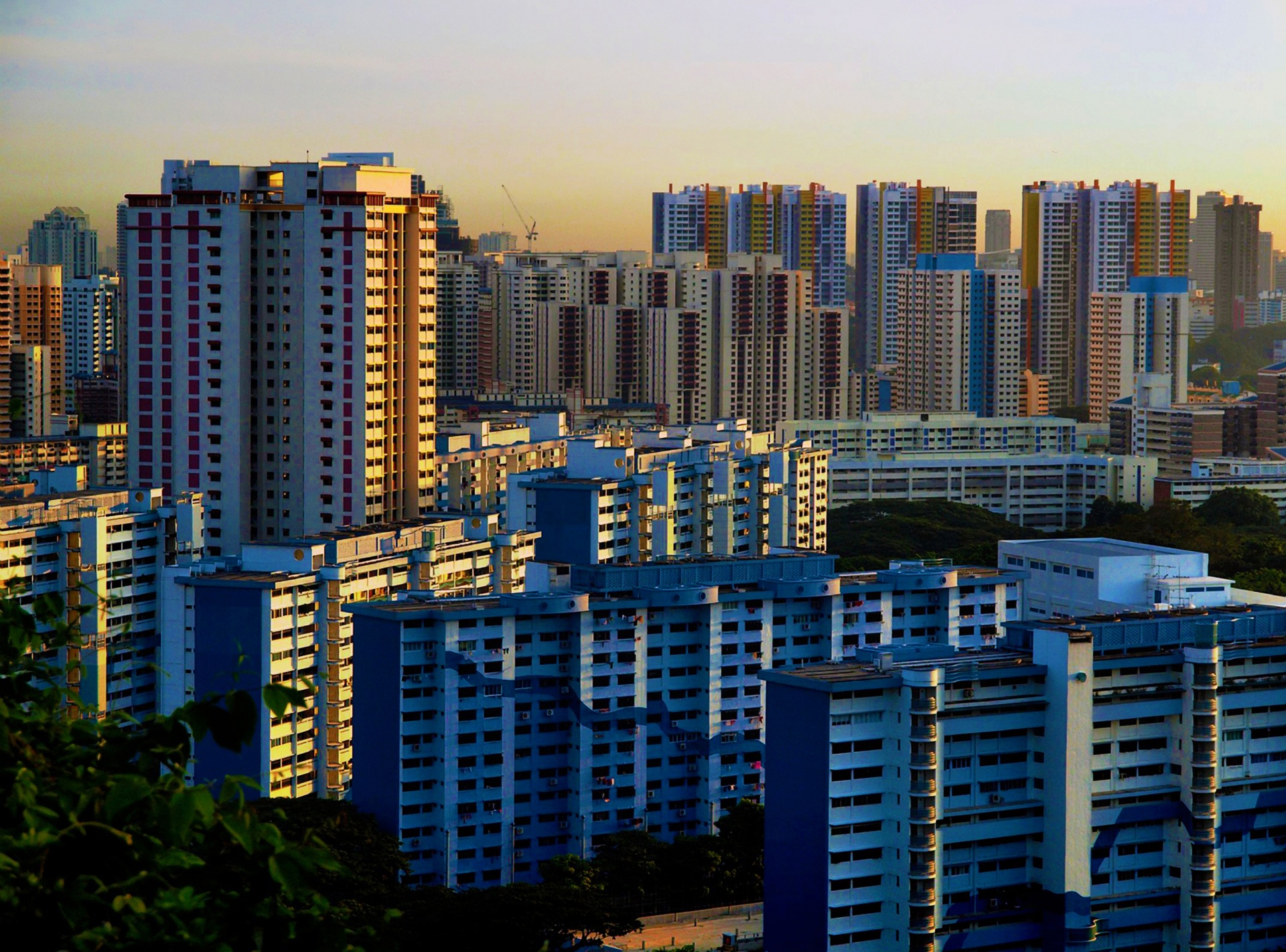 apartment buildings