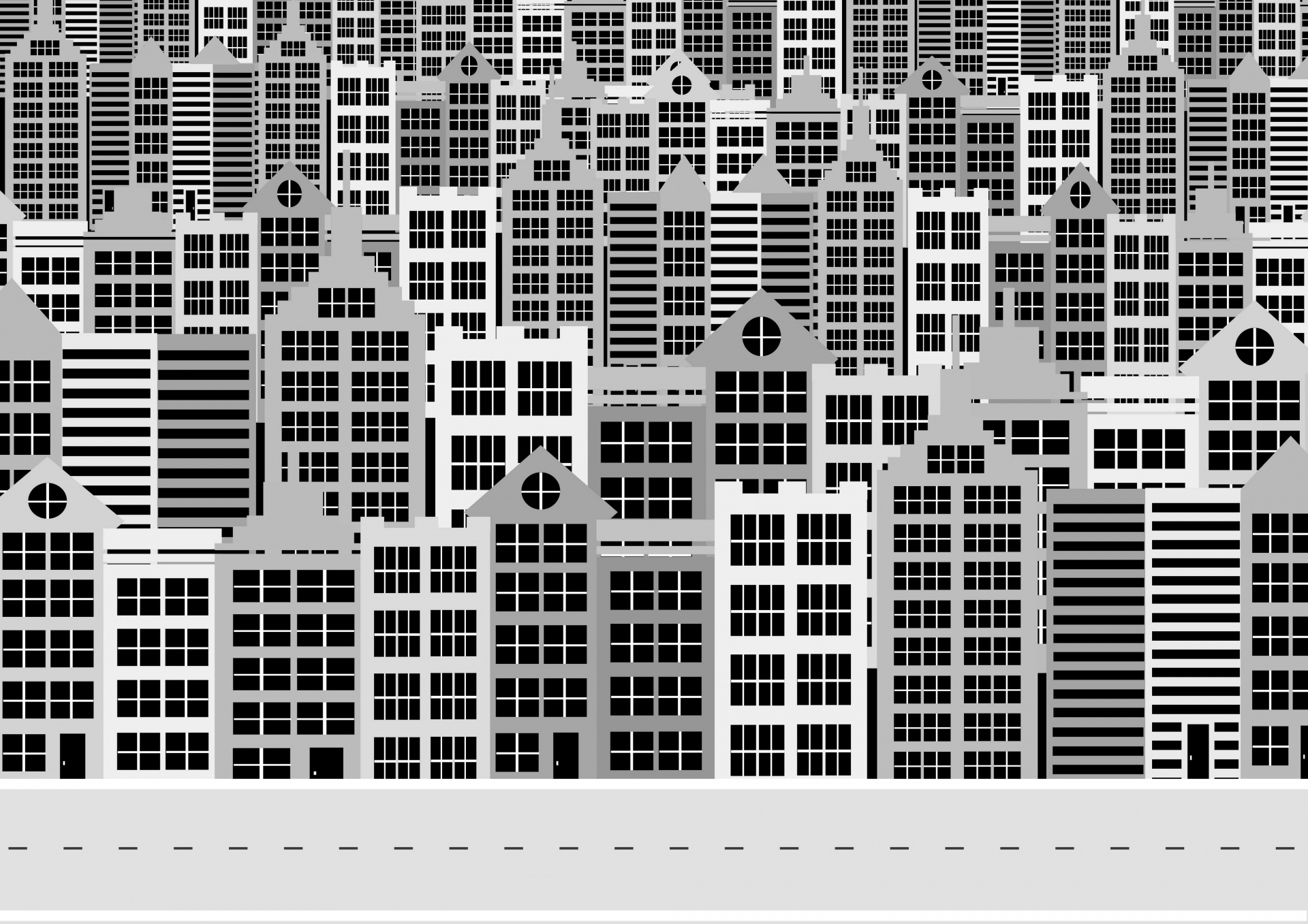 apartment buildings