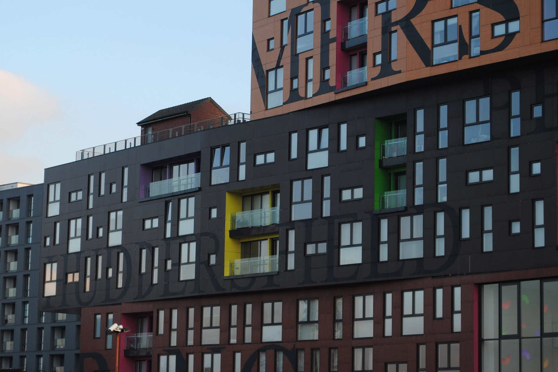 apartment buildings