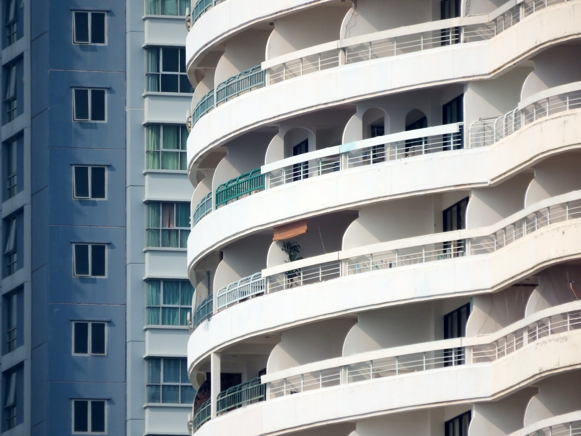 apartment buildings